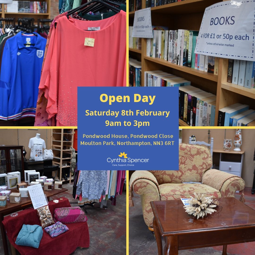 CynthiaSHospice's tweet photo. โค๏ธ๐งก๐๐๐๐#something4theweekend Come along to the first Saturday open day of 2020 at our shop at Pondwood Close, Moulton Park. You'll find ladies and mens clothes, furniture, books, DVDs, bric-a-brac and lots more. See you there from 9am until 3pm on Saturday โค๏ธ๐งก๐๐๐๐ https://t.co/mvwoL6kBUY