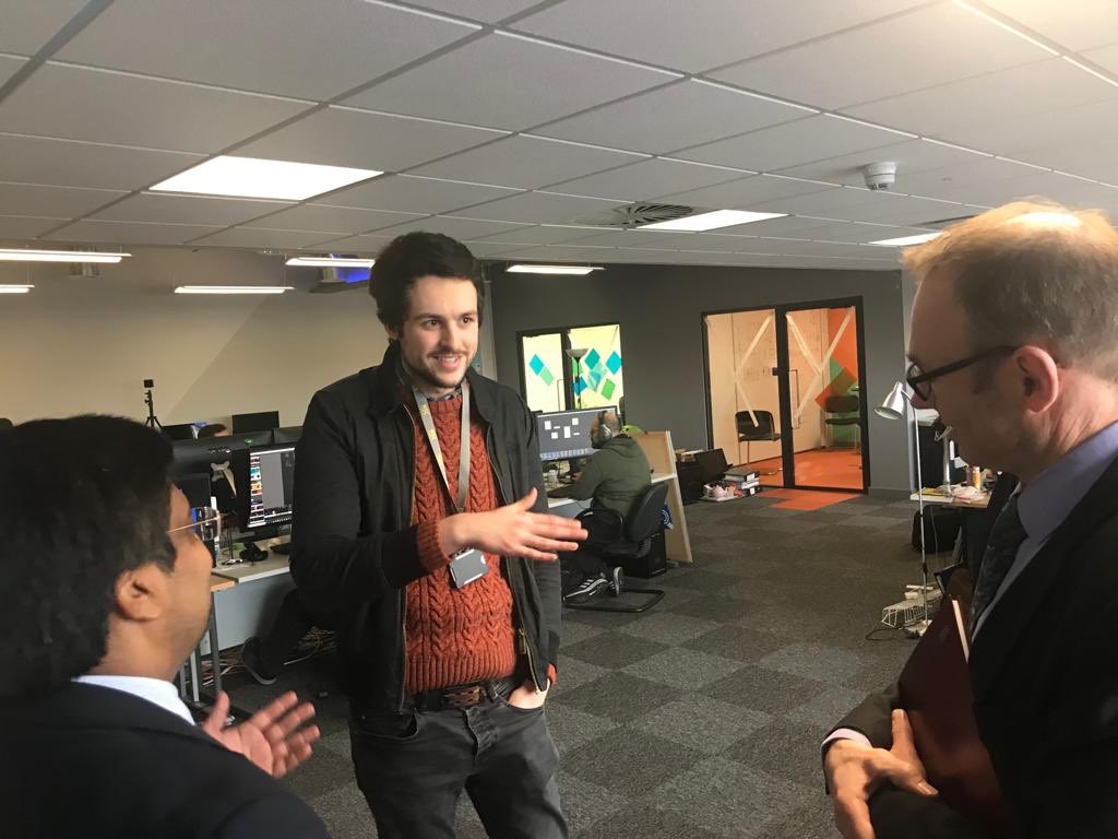 NCanagarajah's tweet photo. Great to meet the team in our partner National Space Centre @spacecentre. Fantastic facility which is a great attraction and asset.  Met wonderfully talented people with an exciting vision for the future of Space in Leicester.  The sky is no limit to what we can achieve together! https://t.co/RjrNXQriWV