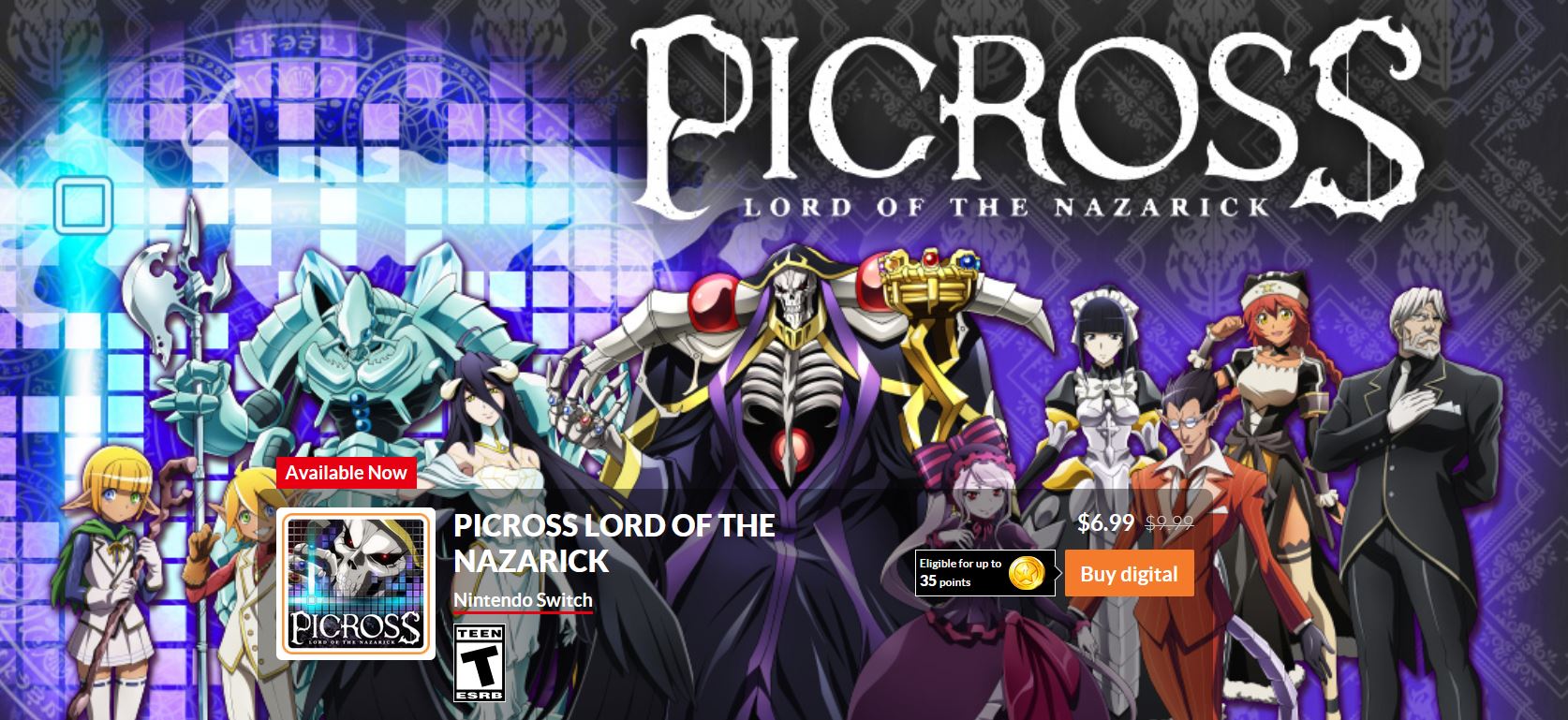 Cheap Ass Gamer Picross Lord Of The Nazarick S 6 99 Via Eshop T Co Ubqe1aafzm T Co 1qe8calnl8 Twitter