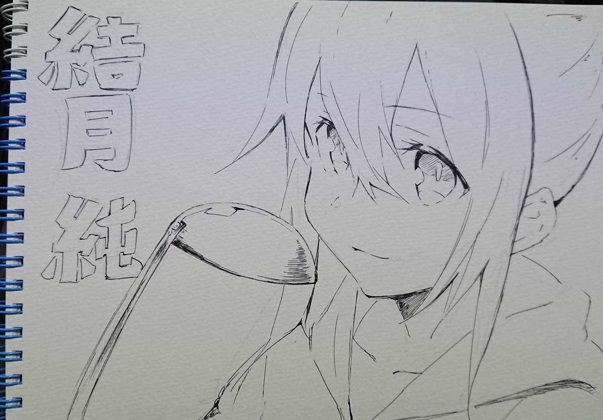 色鉛筆見つけたので!
きちんとやるとこうなります 
