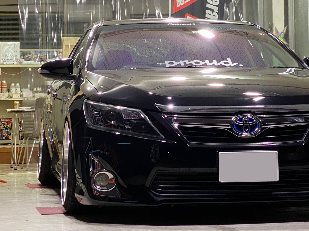 CARSALONChateau's tweet photo. #50カムリ
#前期
#ハイブリット
#グノーシスGR203
#19インチ
#ゴーストオーロラ
#RUSH車高調
#おきなわ
#黒い奴
#chibirar43
#pr0ud
#proudcrew https://t.co/j1eSboZwyT