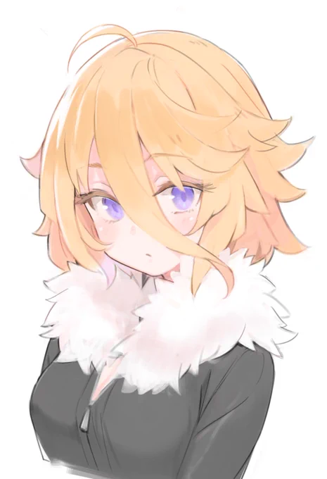 らくがきしてたらなんか可愛い子できた気がする₍₍ (ง ˙ω˙)ว ⁾⁾ 