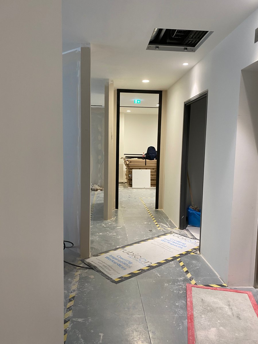 rubicon_ltd's tweet photo. Our designer Ploy is visiting our #kingsstreet location today to check the progress and finishing touches of an exciting project. 

#designandbuild #interiordesign #workplacegoals #officedecor https://t.co/ZqSqaS1Yyc