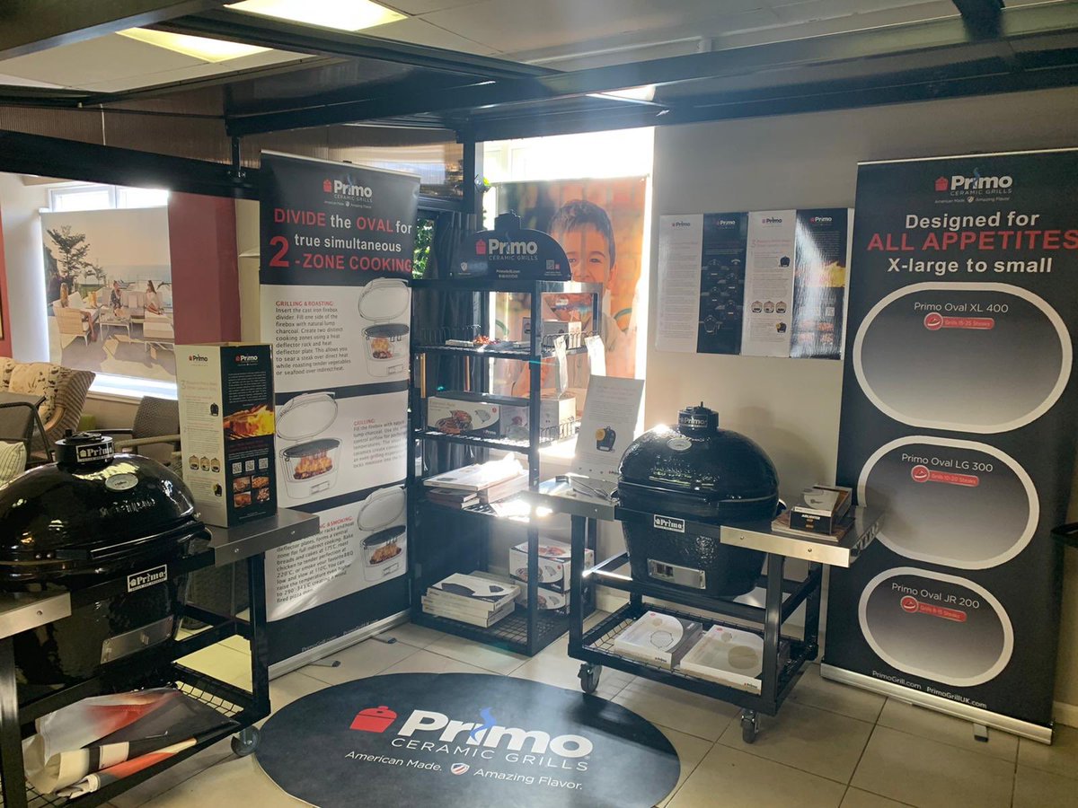 StoreBbq's tweet photo. Loving our new @primogrillsuk display area . The @primoceramicgrills are the only ceramic grill which is oval and only one designed and manufactured in the #usa🇺🇸 . If your thinking of taking your bbq skills to the next level come down to our #westmidlands #bbqshowroom https://t.co/28V9kQP1lU