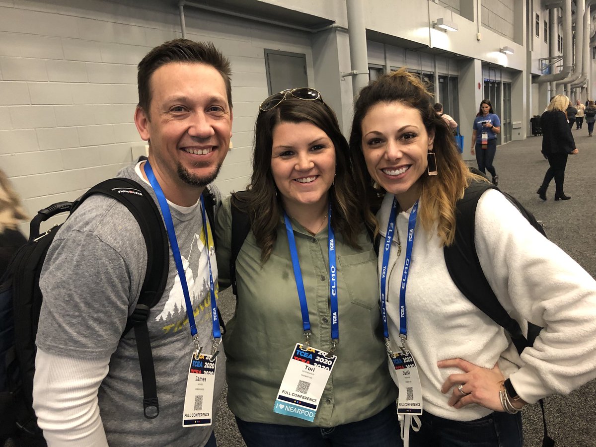 TCEA 2020 reunion!! ⁦<a href="/JackiJFriedholm/">Jacki J. Friedholm</a>⁩ ⁦<a href="/InTechHughes/">James Hughes</a>⁩ 
#TCEA20