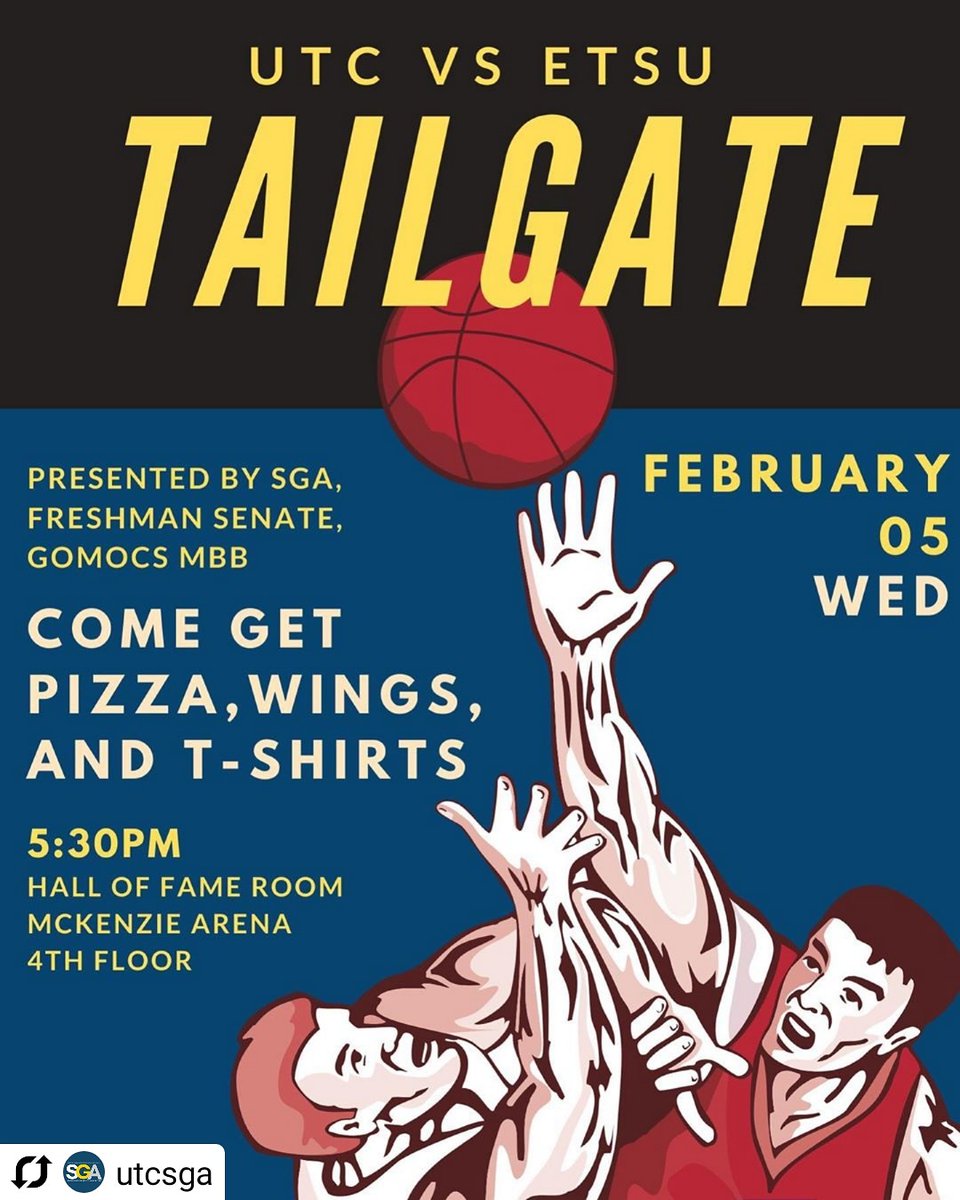 NoogaNation (@nooga_nation) on Twitter photo Tonight <a href="/GoMocsMBB/">Chattanooga Basketball</a> hosts ETSU at 7pm and we want to see a full student section in McKenzie Arena! Doors open at 5:30 and the first 150 students can enjoy a free tailgate with pizza and wings plus get a free t-shirt. One student will also win a brand new iPad!
#GoMocs Tonight <a href="/GoMocsMBB/">Chattanooga Basketball</a> hosts ETSU at 7pm and we want to see a full student section in McKenzie Arena! Doors open at 5:30 and the first 150 students can enjoy a free tailgate with pizza and wings plus get a free t-shirt. One student will also win a brand new iPad!
#GoMocs