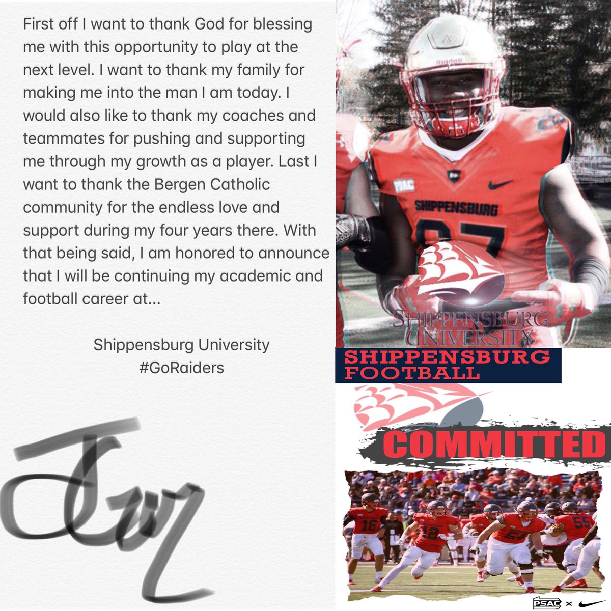 100% C O M M I T T E D‼️ #GoRedRaiders #🎱out <a href="/Coach_Borreli/">Josh Borreli</a>