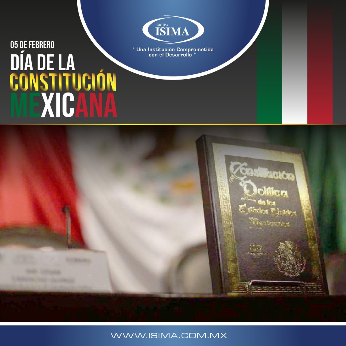 Día de la Constitución Mexicana.
#ISIMAUniversidad #DíadelaConstituciónMexicana
isima.com.mx