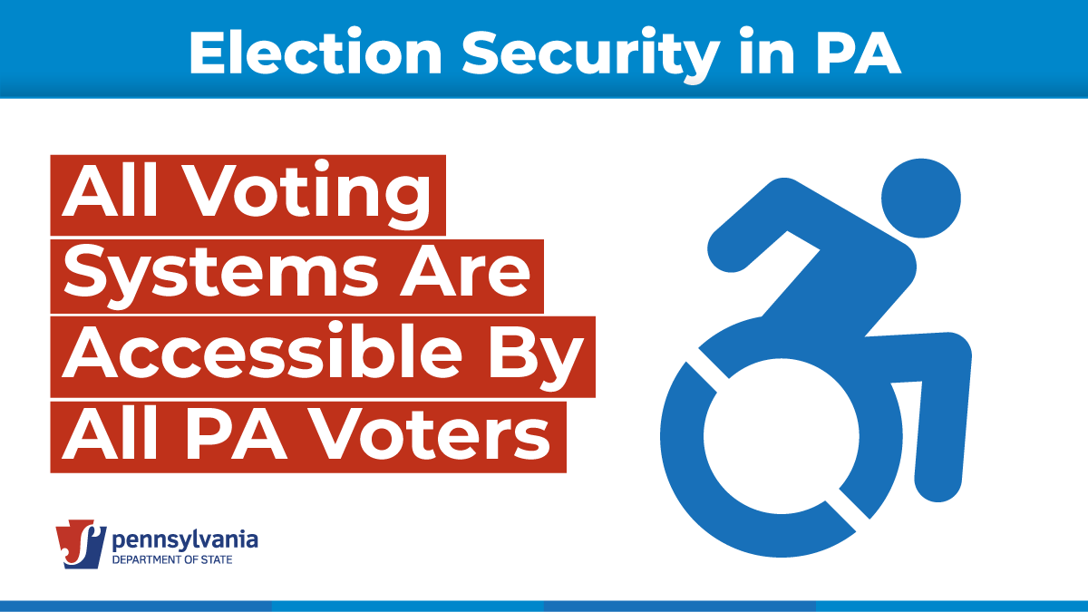 All voting systems are accessible by all PA voters. 