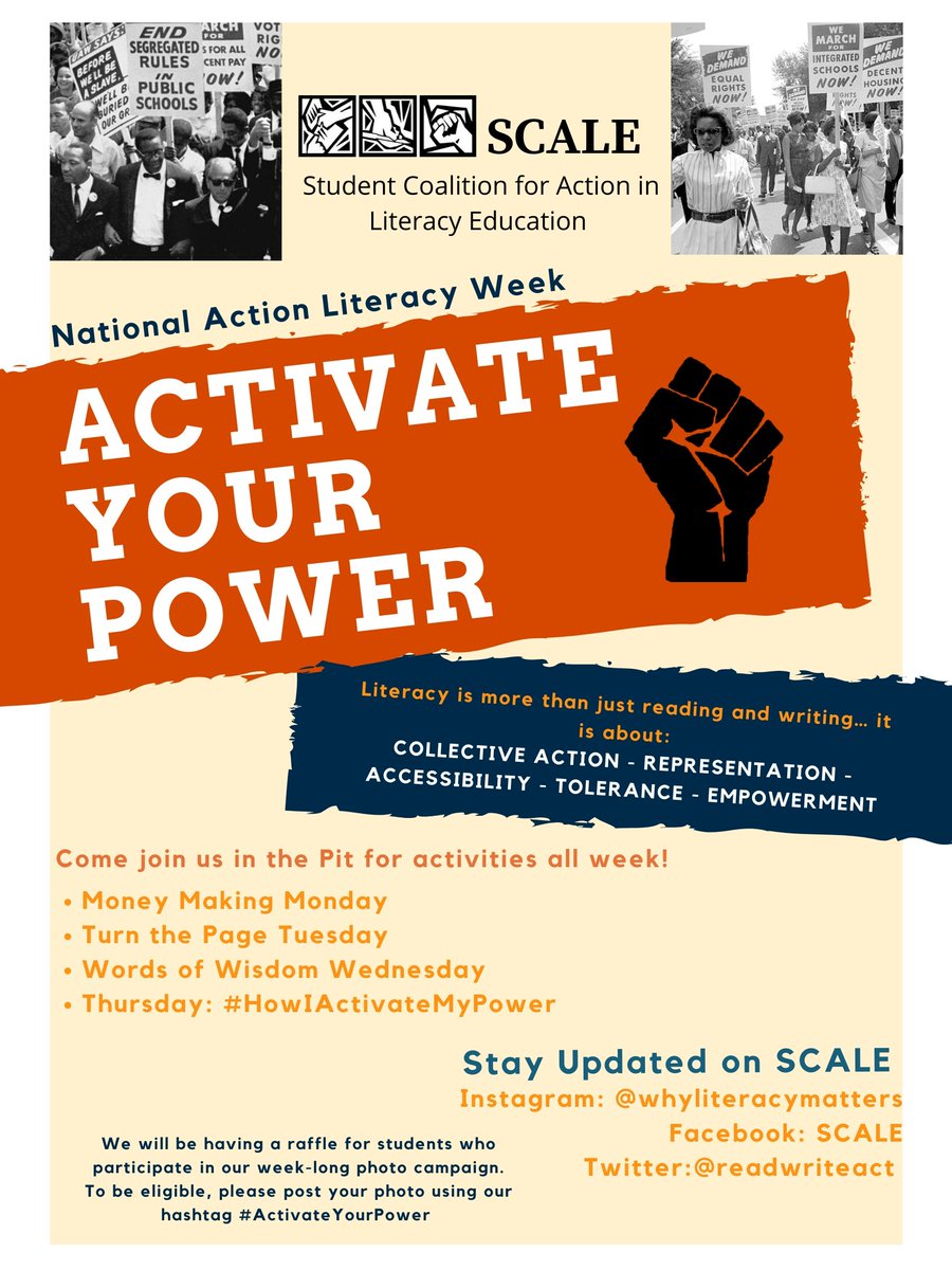 Today is the third day of NLAW! Activate your power by sharing affirmations. Come join us in the pit from 11:00 am -2:00 pm for a cup of hot chocolate and words of wisdom.  In case of re-location, we will be at the bottom of the Union!