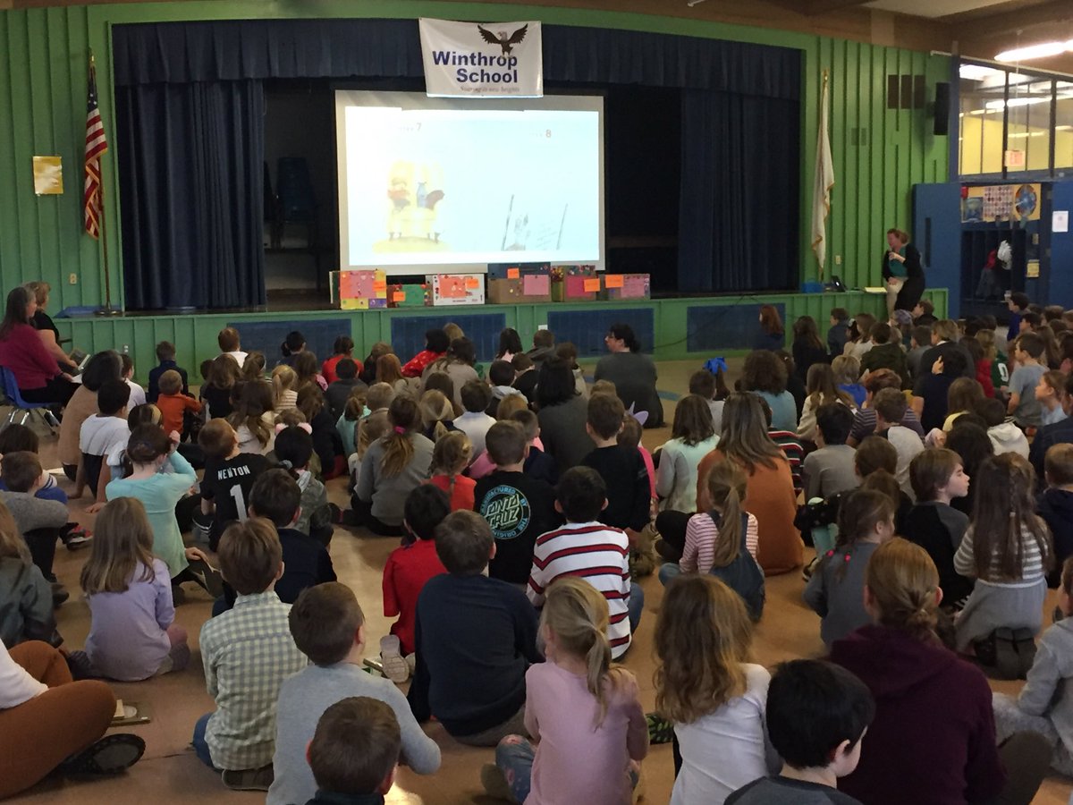 Kicking off World Read Aloud Day in our Winthrop Gathering!