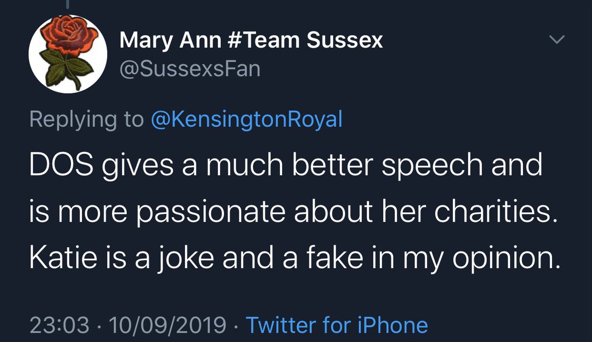 (27/27) making fun of Kate for not being a good public speaker. Personally I don’t see an issue with how she talks, she gets nervous giving speeches and she’s over come it. People need to realise Meghan was giving speeches long before marrying into the RF.