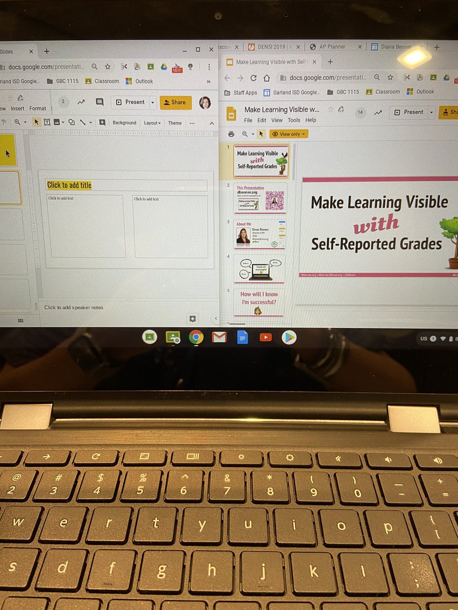 MsSLNorth's tweet photo. Day 3: Starting my morning @TCEA with student ownership and transparency! @diben #TCEA #WhoOwnsTheLearning #StudentVoice #metacognition https://t.co/YOavvXEa6j