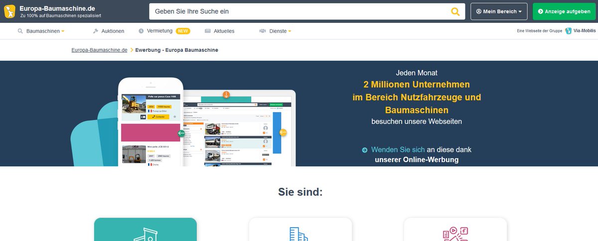 [LIFTING] Unsere Seite für Online-Kommunikation hat einen neuen Look! Wenn Sie eine Nachricht übermitteln oder sich mit Fachleuten aus der Industrie vertraut machen möchten, dann sind Sie hier richtig: europa-baumaschine.de/unternehmen/ew… #Baumaschinen #Nutzfahrzeuge #Werbung
