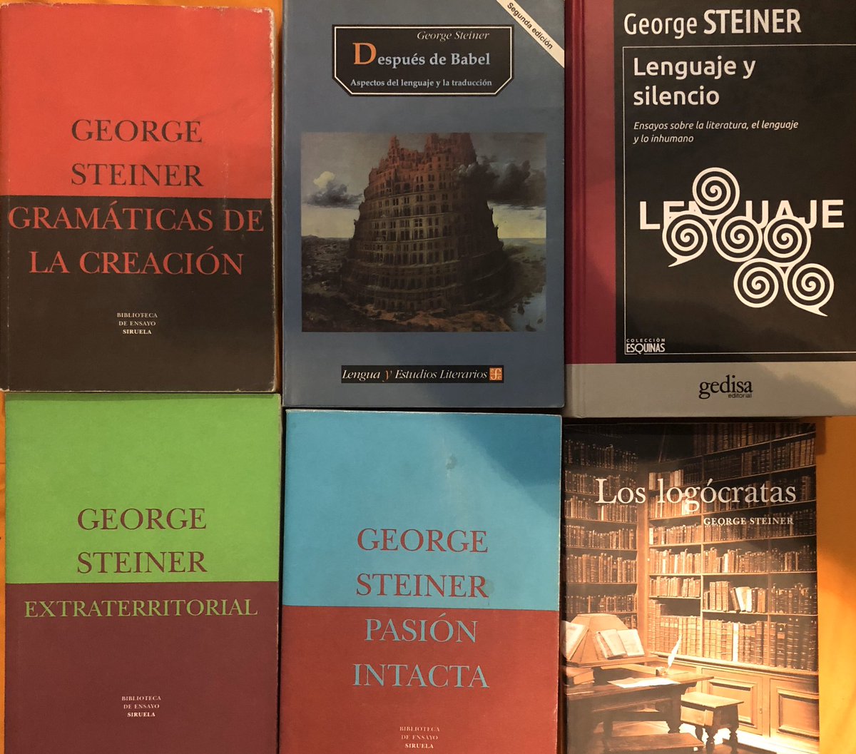Hace dos días falleció uno de los gigantes del pensamiento contemporáneo: #GeorgeSteiner #Filósofo, #filólogo, #CríticoLiterario Una mente deslumbrante. Léanlo o reléanlo, será de lo mejor que harán en 2020.