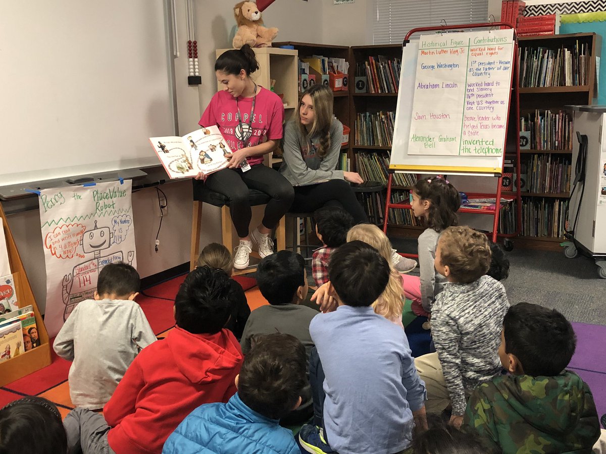 MsLShepherd's tweet photo. Thank you to our @CoppellHigh volunteers who came to read to our class this morning for World Read Aloud Day! @DCEtrailblazers @LindquistBears7 @CISDMonsonL #WRAD20 #CISDOurStory https://t.co/XwQ5Psxrls