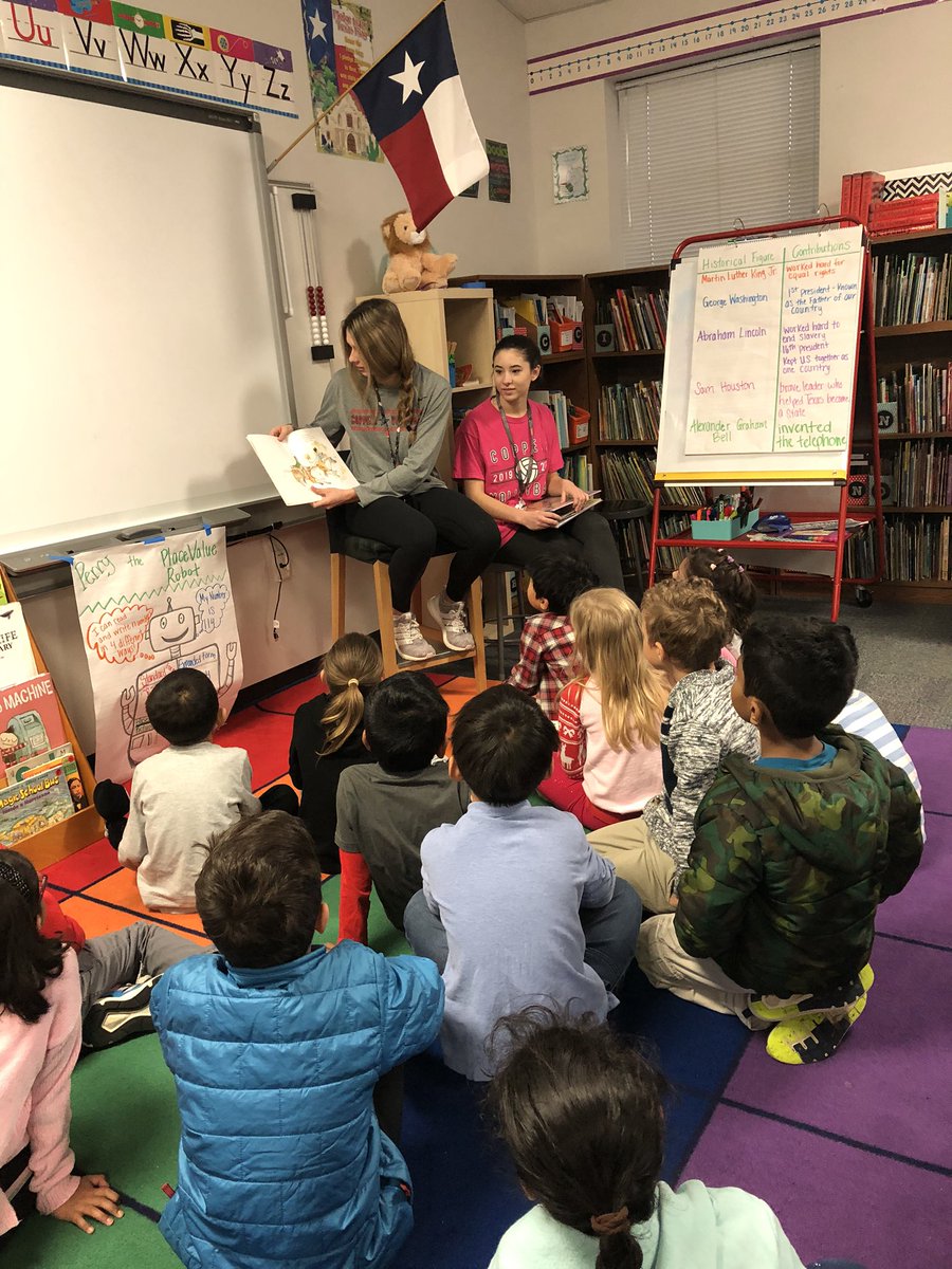 MsLShepherd's tweet photo. Thank you to our @CoppellHigh volunteers who came to read to our class this morning for World Read Aloud Day! @DCEtrailblazers @LindquistBears7 @CISDMonsonL #WRAD20 #CISDOurStory https://t.co/XwQ5Psxrls