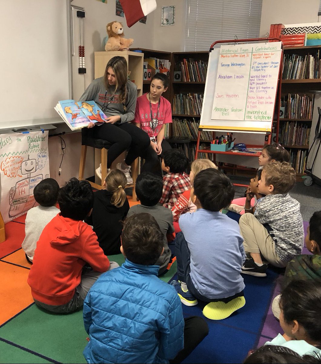 MsLShepherd's tweet photo. Thank you to our @CoppellHigh volunteers who came to read to our class this morning for World Read Aloud Day! @DCEtrailblazers @LindquistBears7 @CISDMonsonL #WRAD20 #CISDOurStory https://t.co/XwQ5Psxrls