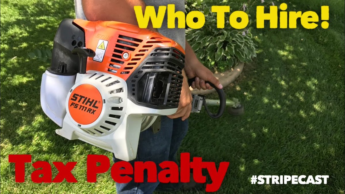 2 People You Should Hire In Your Lawn Care Company and Tax Penalty Prevention youtube.com/watch?v=liHWA4…