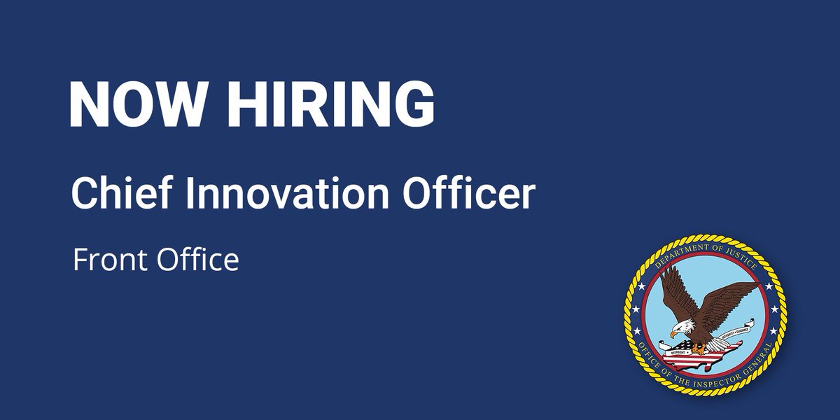 Now Hiring Chief Innovation Officer Front Office