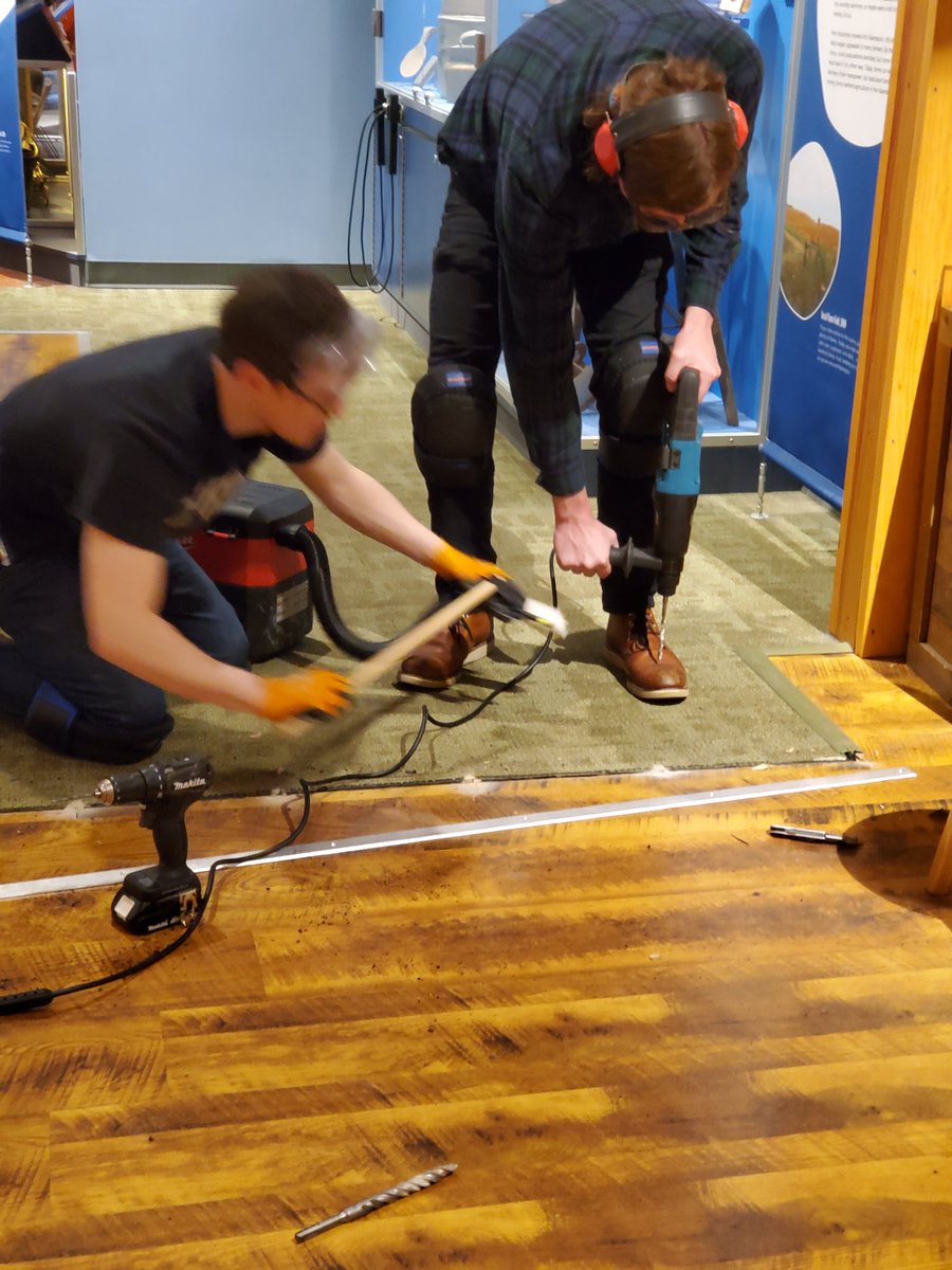 The crack exhibits crew having some acting if they do not know how to use tools while doing some repairs.