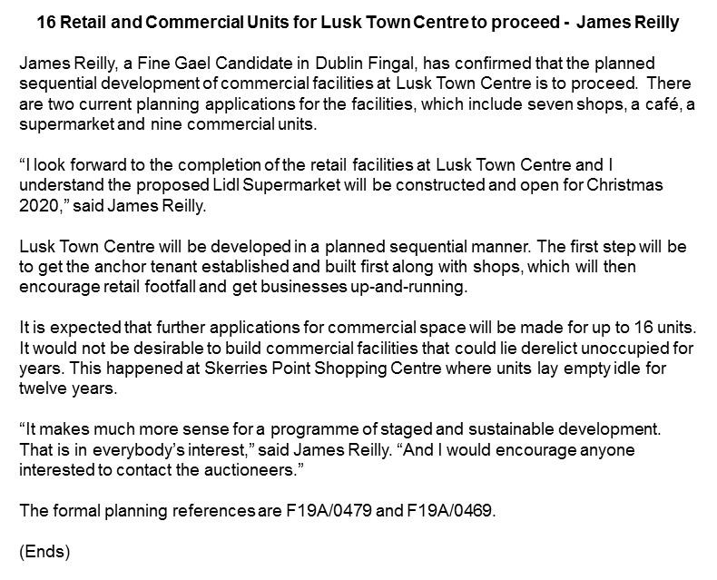 Senator James Reilly tweet media