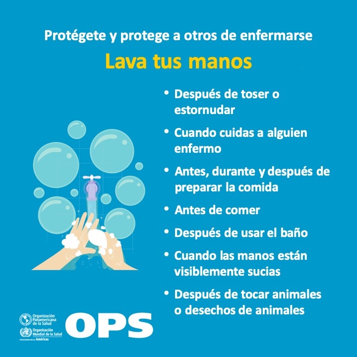Lávate las manos🤲 antes, durante y después de preparar alimentos, después de usar el inodoro, y antes y después de brindar atención a cualquier persona en tu hogar que esté enferma. 

La única manera de adelantarnos a cualquier virus es si trabajamos juntos 🤝
#2019nCoV