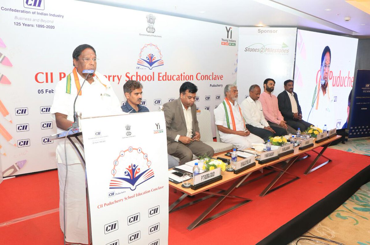 TUCC_Official's tweet image. RT FollowCII: .VNarayanasamiy, Hon&apos;ble CMPuducherry addressed the inaugural session of CII Puducherry School #Education Conclave. Around 135 participants representing principals and teachers from Govt and Private Schools joined the session. #CII4SR #cii4…