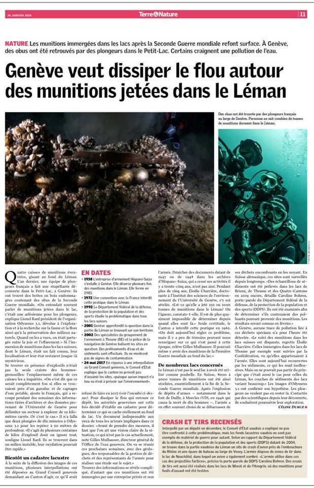 AssoOdysseus31's tweet photo. Suite #OP642 | Après notre découverte des caisses de munitions ds le Lac Léman, les autorités suisses décident de cartographier le lac. L'Université de Genève et le Dr @SGirardclos nous mandatent officiellement afin de procéder à des prélèvements et relevés scientifiques https://t.co/8guxbHQzou