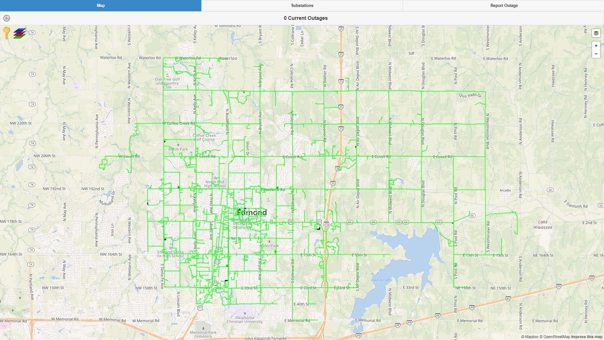 City Of Edmond On Twitter Current Edmond Electric Power Outage