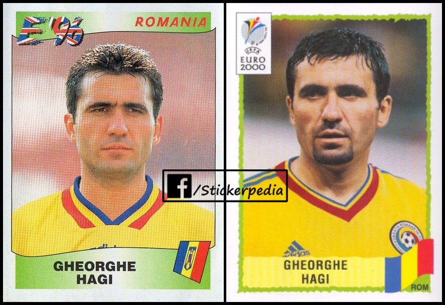 Panini EM Euro 2000 Sticker Gheorghe Hagi Romania Nr 41 