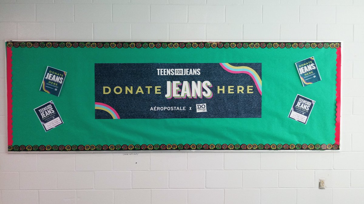 The Lollipop Shop, Red Cross, Student Senate and Peer are teaming up with Aeropostale for Teens for Jeans campaign!  Please donate your slightly used or new jeans. Drop off boxes are in the main office &amp; library at OBHS.
<a href="/FazioSally/">Mrs. Fazio 💜</a> <a href="/SEPTAOldBridge/">SEPTA of Old Bridge</a> <a href="/OB_Dougherty/">Christine Dougherty</a> @OBSupCittadino