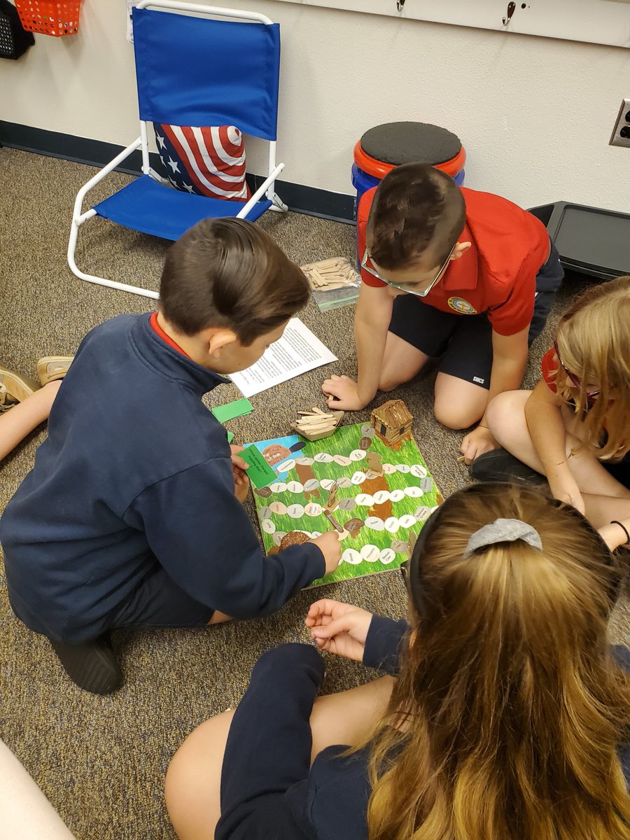StMarthaCS's tweet photo. Mrs. Robertson's 5th Graders presented projects today from the Novel Study they have been working on. They chose one of four books to read created a game based on the novel and characters. They came up with some very creative and fun games! #ExcellenceInKnowledge #STREAM https://t.co/Ewdvg9u8r4