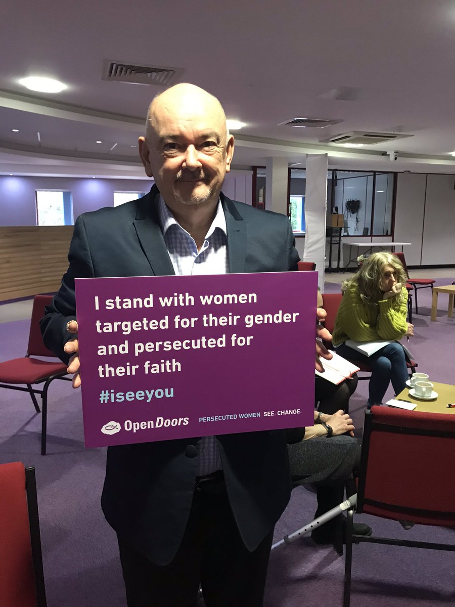 Rest0red's tweet photo. The Chair of @OpenDoorsUK is a #FirstManStanding & stands with women esp those who are persecuted for their faith #iseeyou #WednesdayMotivation #VAWG #FaithandVAWG https://t.co/x0djJ0GBFy