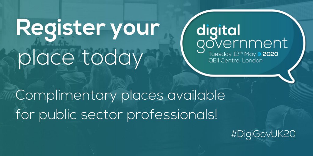 What is the state of #digital services in the public sector?

Register your place @Digi_Gov.  Analyse the progress made on the journey to a digital by default state

digital-government.co.uk/registration/

#DigiGovUK20 #technology #government #WednesdayWisdom