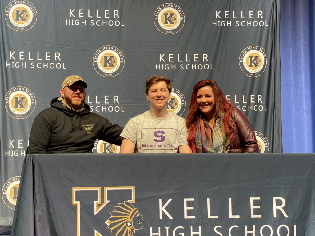 Congratulations to Caleb D’Amico on signing with Southwestern College. #KellerProud