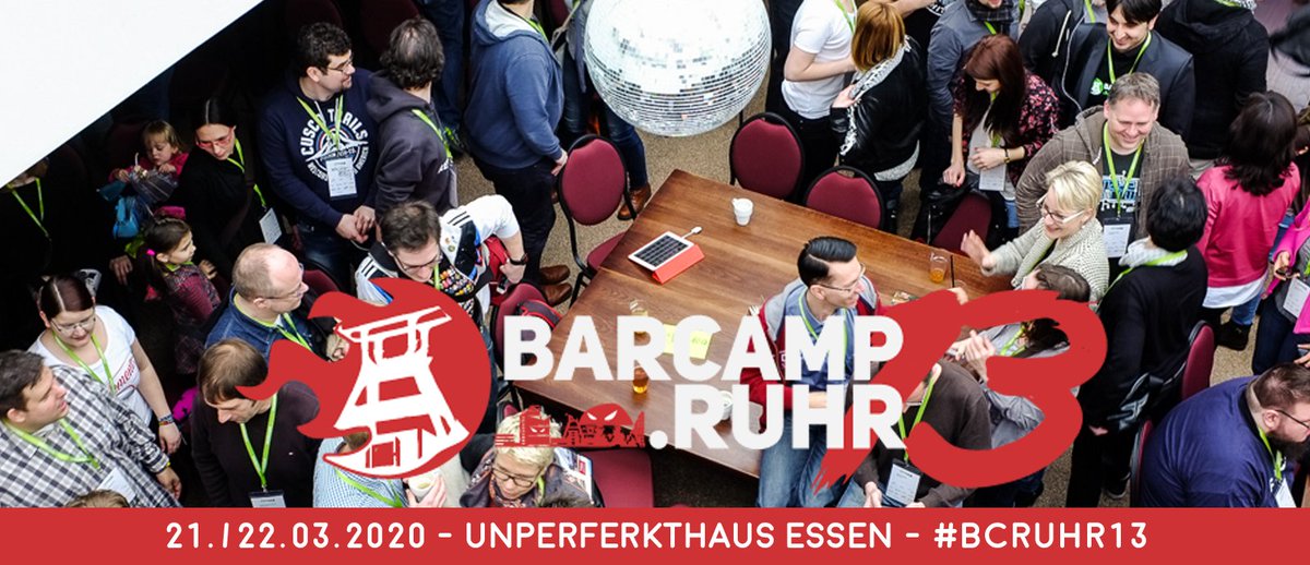 We are sponsoring the barcamp ruhr 13. See us there on the 21. &amp; 22.03.2020. We have a lot of jobs offers in our pockets. just get in contact with us! #barcamp13 #agile #vorwerk #development