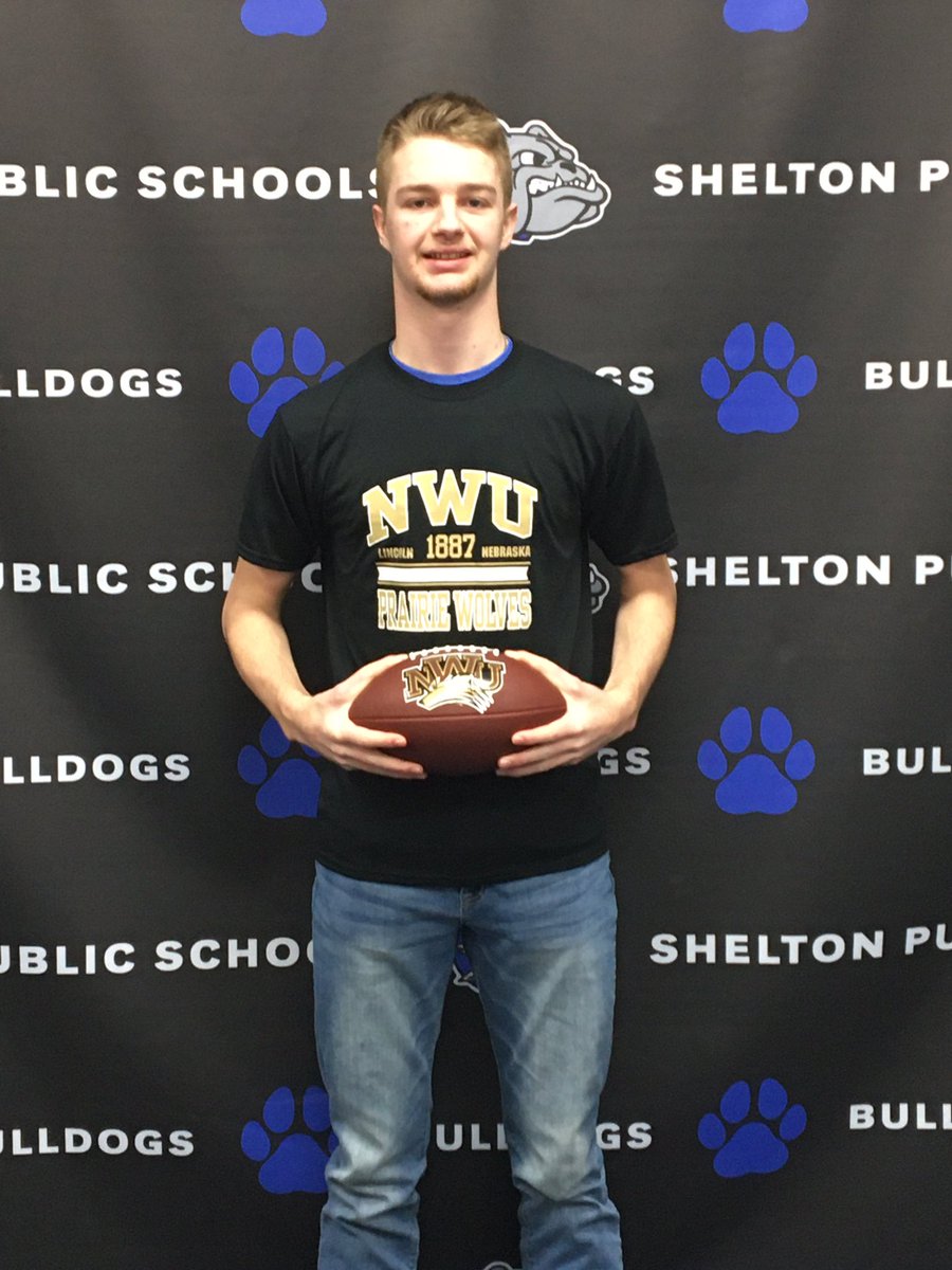 NWUAdmissions's tweet photo. Itβs signing day and we have a whole lot of P-Wolves who are making it official! Congrats to Kyle Wiehn of @SheltonBulldog HS on signing to play for @NWUFootball βπΌπΊπ
#beapwolf #pwolfnation https://t.co/SqAv4wjAe3