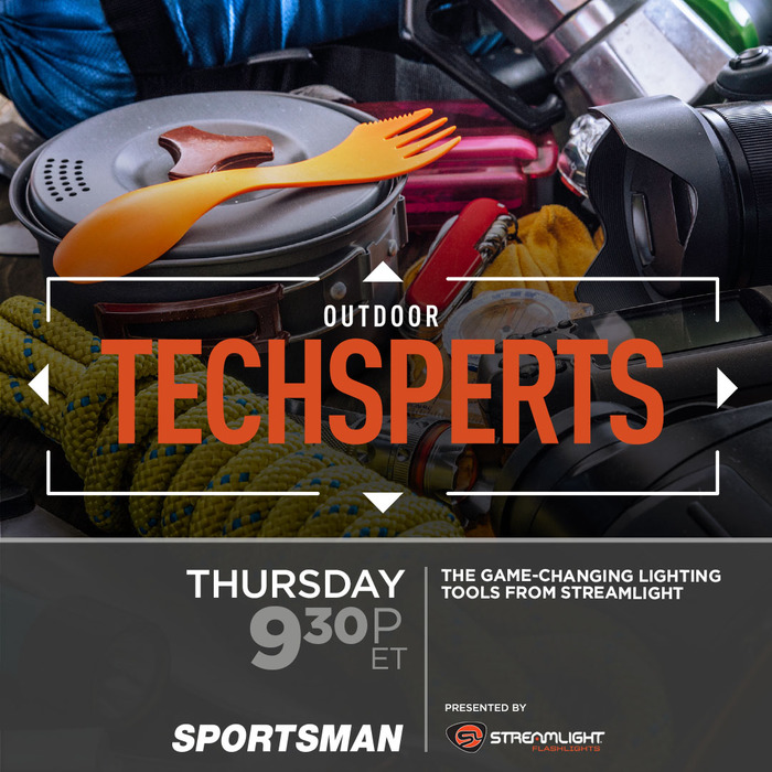 SPORTSMANchnl's tweet photo. Be sure to tune in for Outdoor Techsperts as our experts go over the features and benefits of the game changing lighting tools from @Streamlight. Tomorrow at 9:30 PM ET. only on @SPORTSMANchnl.
#IAMSPORTSMAN #streamlight #flashlights #tacticaltools #tacticalflashlights https://t.co/QHSXjgBedV
