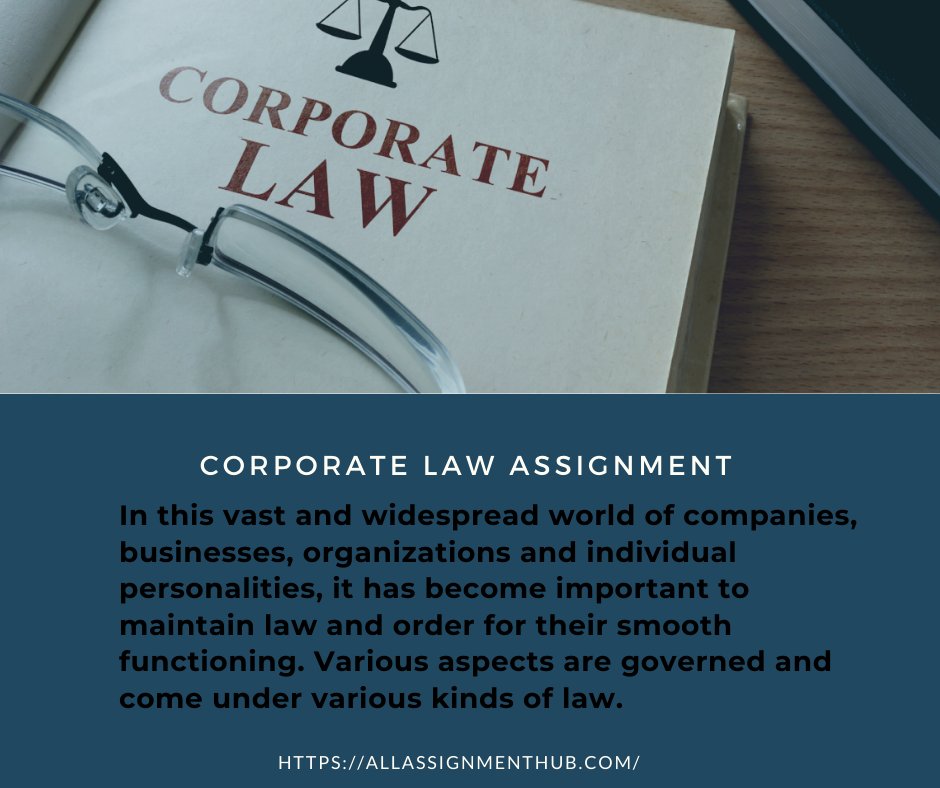 allassignmenth2's tweet image. Get the best online Corporate Law assignment help from the top most provider of online assignments services.
Visit Our Webite @ allassignmenthub.com
#CorporateLaw #CorporateLawassignment #Corporate #Law #bestassignment #bestassignmentservice