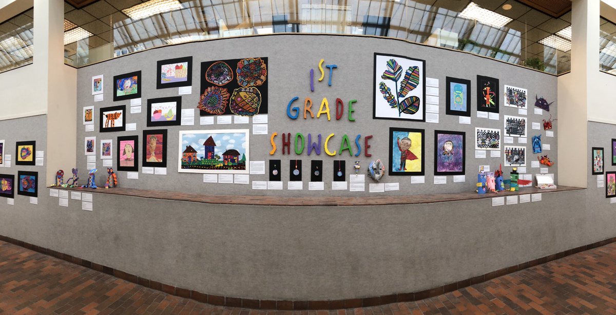 hcpss_visualart's tweet image. The ever delightful and whimsical 1st grade showcase opens today at the Howard County Department of Education.  Congratulations to our 1st grade artist and many thanks to their teachers.   Show runs through April 14.