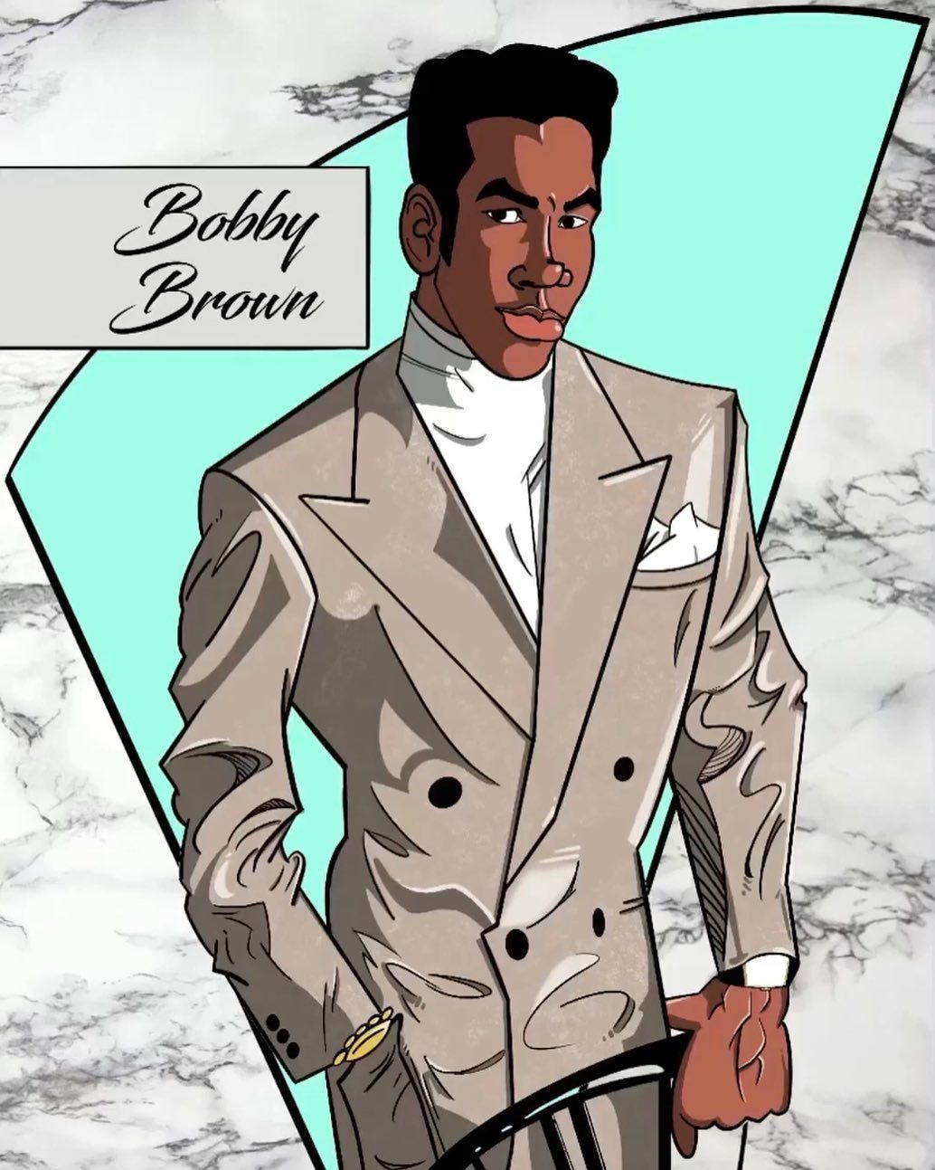 Happy Birthday Bobby Brown! ( Art by on Instagram 