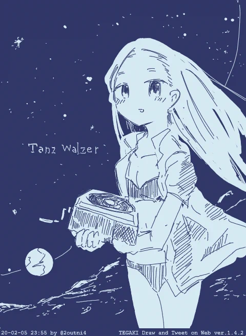 Moon river #tegaki_dt 