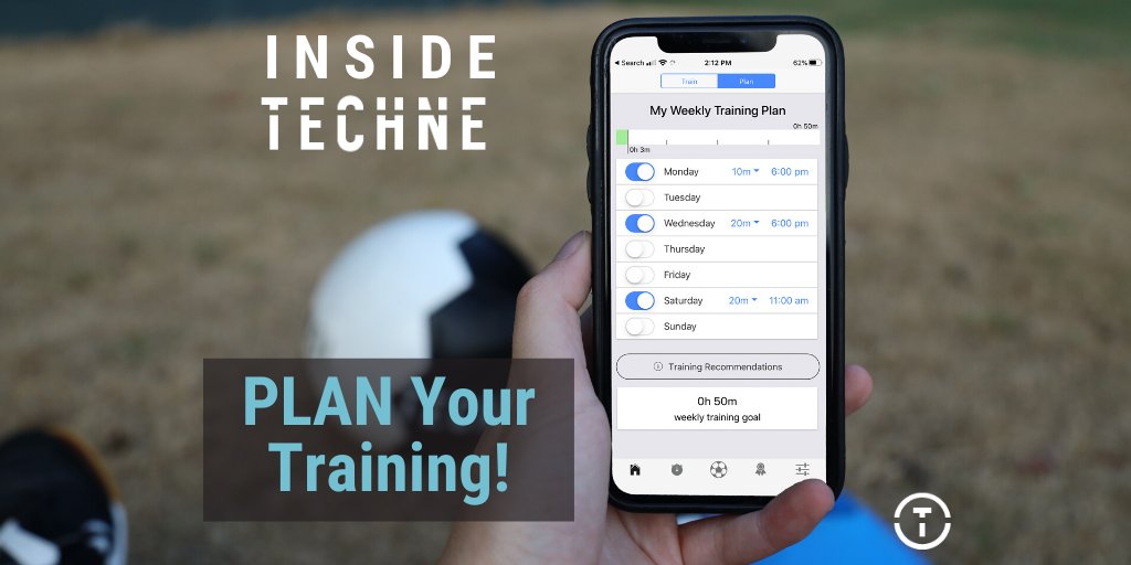 🚨 Keep yourself ACCOUNTABLE for your training each week! 📲 Tap the ⚽  to go to the Training Section &amp; you will see a tab on top to Plan training. Select the day, time, &amp; amount of time you want to train, &amp; get a reminder push notification 5 minutes before it’s go-time! 💪🔥