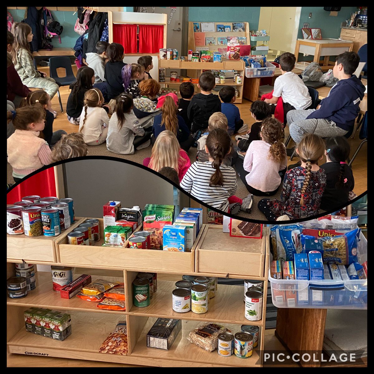 JulieCLB's tweet photo. Sorting food for our food drive @afpsyr We love learning with our buddies! #MakingADifference #bealeader #haveavoice https://t.co/60A4hsunOj