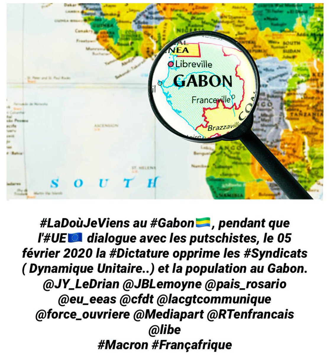 GY_MAO_'s tweet photo. @BerreMadeleine @GouvGabon @PresidentABO @Pm_JulienNkoghe #Gabon
En dictature,la référence à la loi n'a aucun sens.
La violation de l'#article127 de la loi #électorale (votes annulés non repris) en est la parfaite illustration
ÉTANT DONNÉ QUE NOUS SOMMES EN DICTATURE ON NE DOIT PLUS SE RÉFÉRER AUX TEXTES DE LOIS!
#NousSommesEnDictature https://t.co/WwPz8sZ8h3