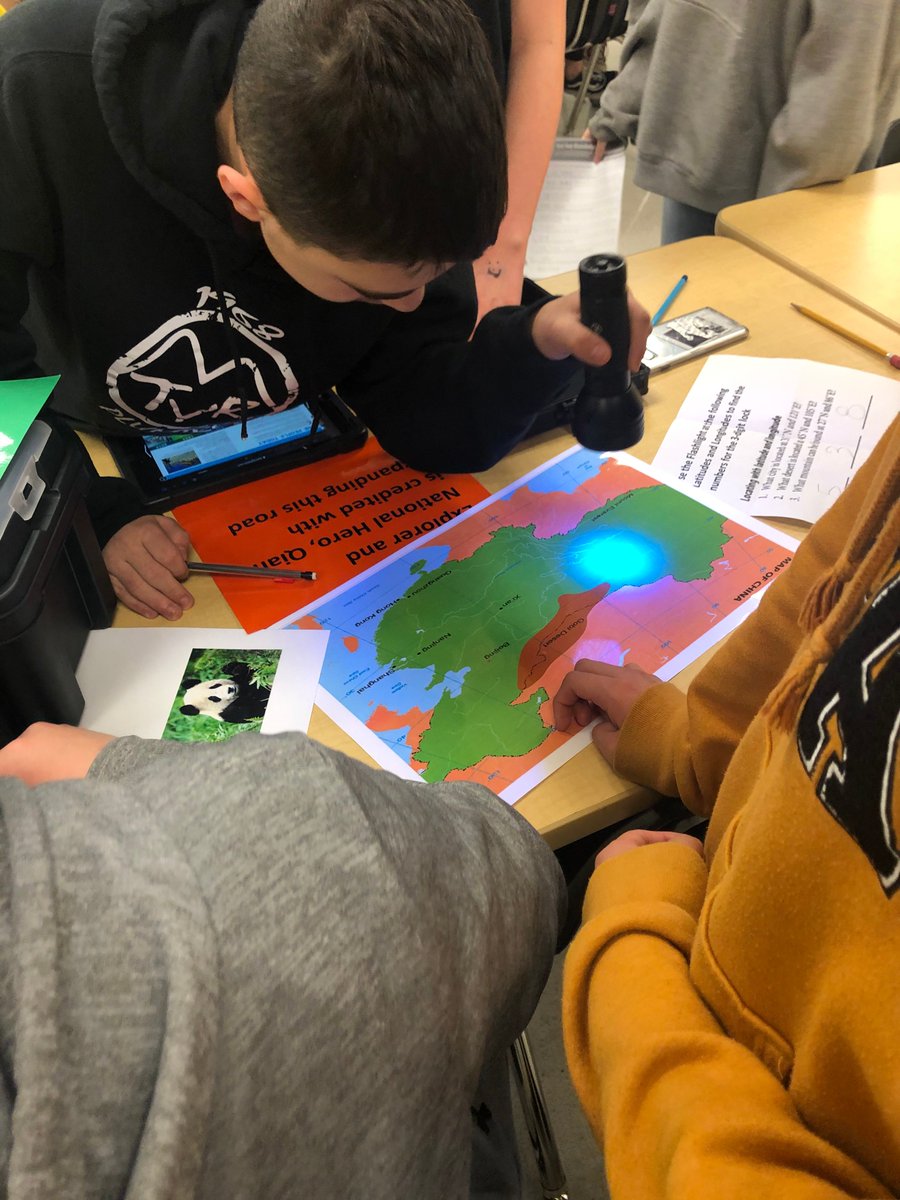 drms_chiefs's tweet photo. Ms. Campbell's 7th grade social studies classes collaborated in small groups to solve a "Breakout" in the DRMS media center. Hands-on, problem solving activities always rock! #DRMSClassOf2025 #DRMSHandsOnLearning https://t.co/mmvBvYP3BY