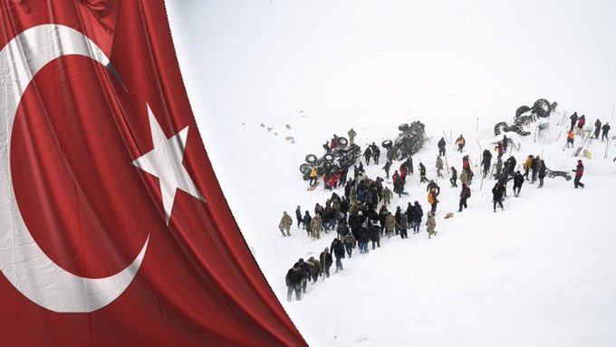 Van #Bahçesaray'da meydana gelen çığ faciasında hayatını kaybeden vatandaşlarımıza, arama kurtarma çalışmaları esnasında hayatını kaybeden şehitlerimize Allah’tan rahmet, yaralılarımza acil şifalar diliyoruz.

Milletimizin başı sağ olsun... 🇹🇷
#GeçmişOlsunVan