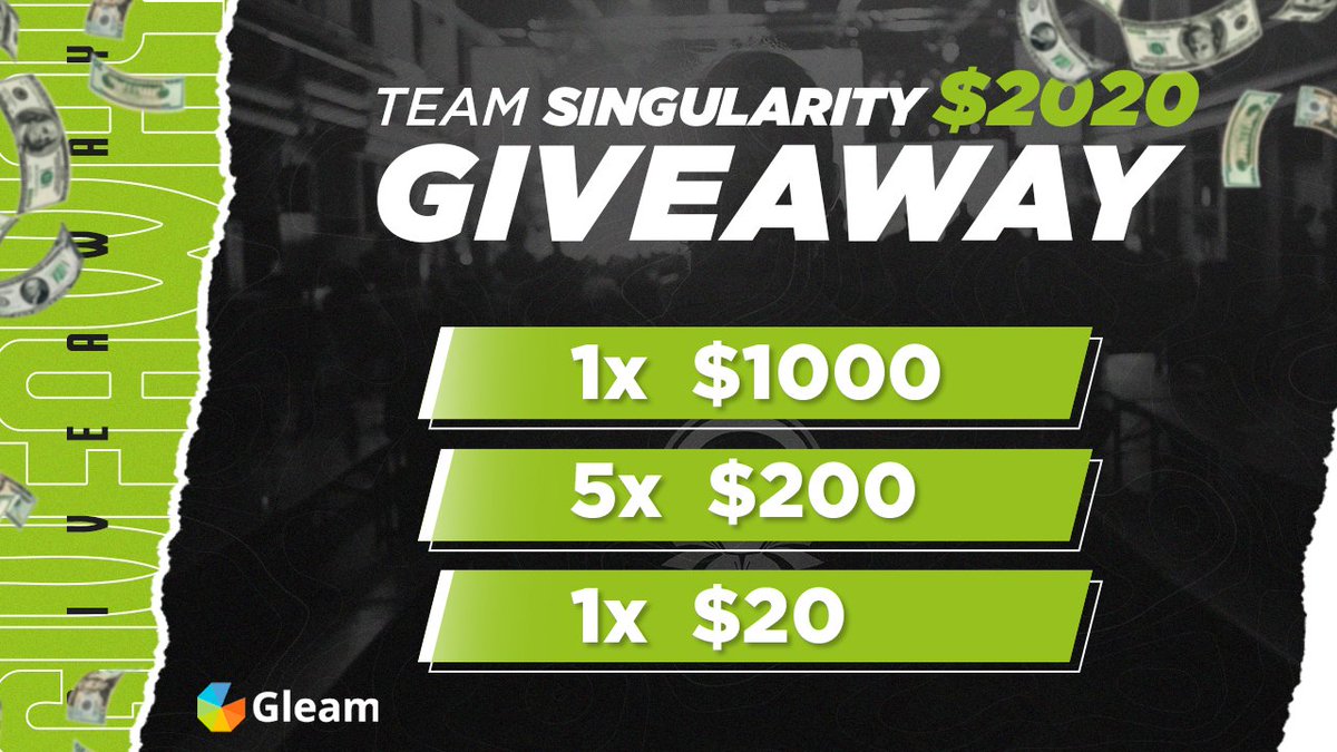 New year, same us! Let’s start 2020 right by giving away $2020! 

Follow the next link to participate and remember: more tasks completed means more chances to win!

💰 gleam.io/zVD4T/team-sin…

The winners will be picked on April 1st. Good luck to everyone! 💚

#SNGARMY #Giveaway