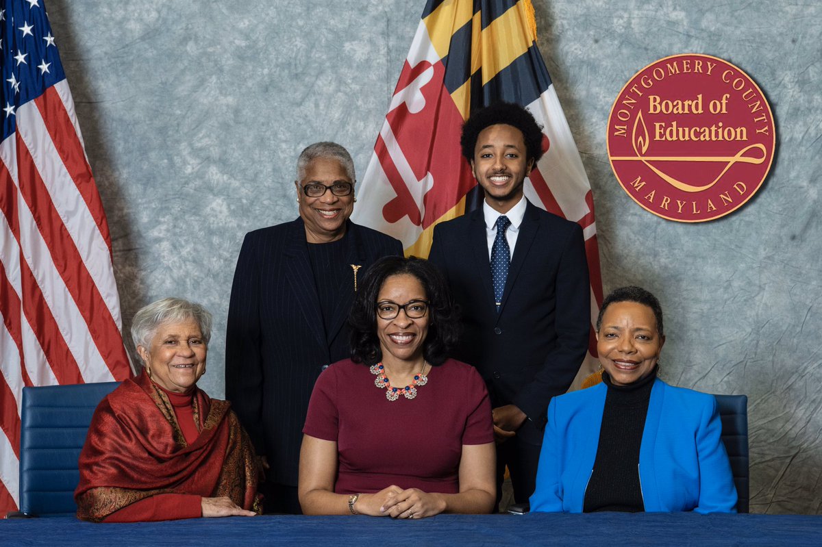 NateTinbite's tweet photo. This is the first year in @MCPS history where 5 school board members (a voting majority) are all African-American.✊🏽 #BlackExcellence #BlackHistoryMonth https://t.co/wI9Bvy7ZN8